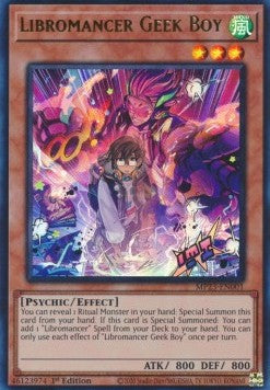 Libromancer Geek Boy - 25th Anniversary Tin: Dueling Heroes Mega Pack (Ultra Rare) [MP23-001]