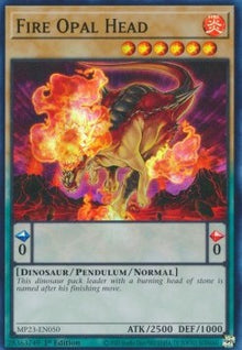 Fire Opal Head - 25th Anniversary Tin: Dueling Heroes Mega Pack (Super Rare) [MP23-050]