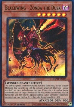 Blackwing - Zonda the Dusk - 25th Anniversary Tin: Dueling Heroes Mega Pack (Ultra Rare) [MP23-156]