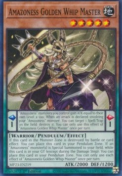 Amazoness Golden Whip Master - 25th Anniversary Tin: Dueling Heroes Mega Pack (Common) [MP23-219]