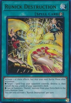 Runick Destruction - 25th Anniversary Tin: Dueling Heroes Mega Pack (Ultra Rare) [MP23-243]