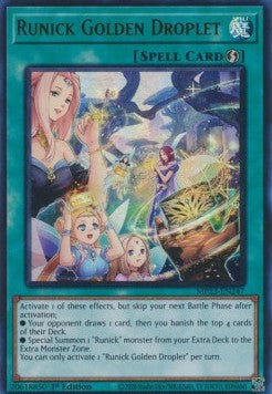 Runick Golden Droplet - 25th Anniversary Tin: Dueling Heroes Mega Pack (Ultra Rare) [MP23-247]