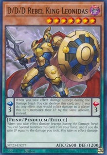 D/D/D Rebel King Leonidas - 25th Anniversary Tin: Dueling Heroes Mega Pack (Common) [MP23-277]