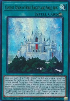 Camelot, Realm of Noble Knights and Noble Arms - 25th Anniversary Tin: Dueling Heroes Mega Pack (Ultra Rare) [MP23-281]