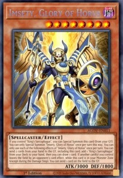 Imsety, Glory of Horus (V.1 - Secret Rare) - Age of Overlord (Secret Rare) [AGOV-011]