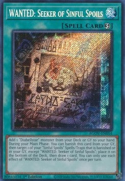 WANTED: Seeker of Sinful Spoils (V.1 - Secret Rare) - Age of Overlord (Secret Rare) [AGOV-054]