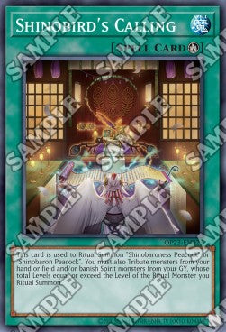Shinobird's Calling - OTS Tournament Pack 23 (Common) [OP23-025]