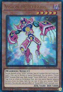 Vision HERO Faris (V.7 - Ultimate Rare) - 25th Anniversary Rarity Collection (Ultimate Rare) [RA01-004]