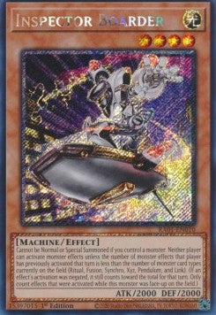 Inspector Boarder (V.4 - Platinum Secret Rare) - 25th Anniversary Rarity Collection (Platinum Secret Rare) [RA01-010]