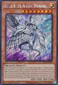 Blue-Eyes Abyss Dragon (V.4 - Platinum Secret Rare) - 25th Anniversary Rarity Collection (Platinum Secret Rare) [RA01-016]