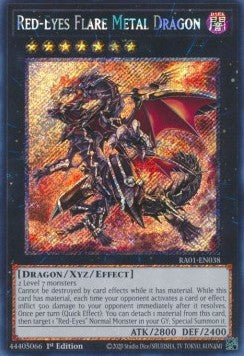 Red-Eyes Flare Metal Dragon (V.4 - Platinum Secret Rare) - 25th Anniversary Rarity Collection (Platinum Secret Rare) [RA01-038]