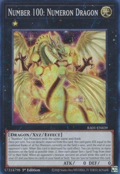 Number 100: Numeron Dragon (V.1 - Super Rare) - 25th Anniversary Rarity Collection (Super Rare) [RA01-039]