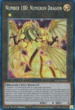 Number 100: Numeron Dragon (V.6 - Collectors Rare) - 25th Anniversary Rarity Collection (Collectors Rare) [RA01-039]