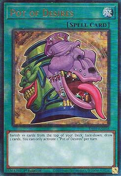 Pot of Desires (V.7 - Ultimate Rare) - 25th Anniversary Rarity Collection (Ultimate Rare) [RA01-056]