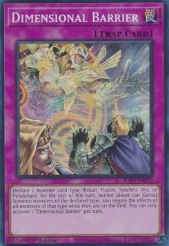 Dimensional Barrier (V.1 - Super Rare) - 25th Anniversary Rarity Collection (Super Rare) [RA01-072]