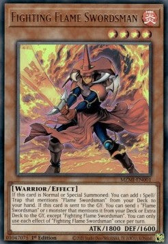 Fighting Flame Swordsman (V.1 - Ultra Rare) - Maze of Millennia (Ultra Rare) [MZMI-001]