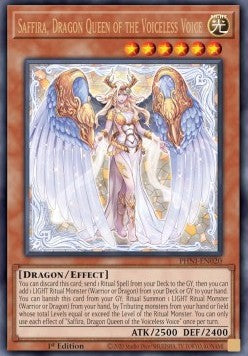 Saffira, Dragon Queen of the Voiceless Voice (V.1 - Ultra Rare) - Phantom Nightmare (Ultra Rare) [PHNI-020]