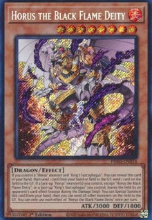 Horus the Black Flame Deity (V.1 - Secret Rare) - Phantom Nightmare (Secret Rare) [PHNI-018]