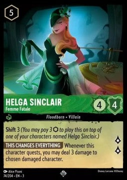 Helga Sinclair - Femme Fatale - Into the Inklands (Super Rare) [3INK-74]