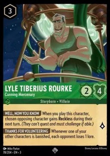 Lyle Tiberius Rourke - Cunning Mercenary - Into the Inklands (Super Rare) [3INK-78]