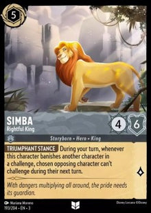Simba - Rightful King - Into the Inklands (Uncommon) [3INK-193]