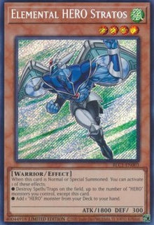 Elemental HERO Stratos (V.3 - Secret Rare) - Battles of Legend: Chapter 1 (Secret Rare) [BLC1-003]
