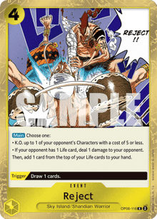 Reject (OP06-116) - Wings of the Captain (Rare) [OP06-116]