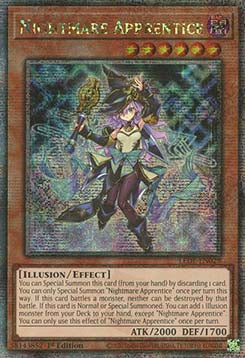 Nightmare Apprentice (V.2 - Quarter Century Secret Rare) - Legacy of Destruction (Quarter Century Secret Rare) [LEDE-029]