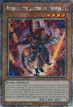 Aluber the Jester of Despia (V.4 - Platinum Secret Rare) - 25th Anniversary Rarity Collection II (Platinum Secret Rare) [RA02-016]