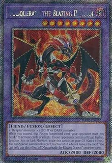 Masquerade the Blazing Dragon (V.4 - Platinum Secret Rare) - 25th Anniversary Rarity Collection II (Platinum Secret Rare) [RA02-022]