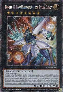 Number 38: Hope Harbinger Dragon Titanic Galaxy (V.4 - Platinum Secret Rare) - 25th Anniversary Rarity Collection II (Platinum Secret Rare) [RA02-036]