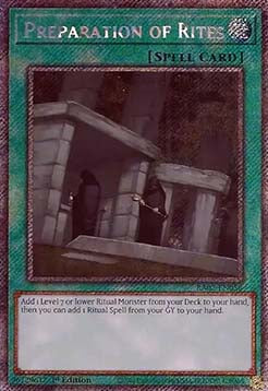 Preparation of Rites (V.4 - Platinum Secret Rare) - 25th Anniversary Rarity Collection II (Platinum Secret Rare) [RA02-056]