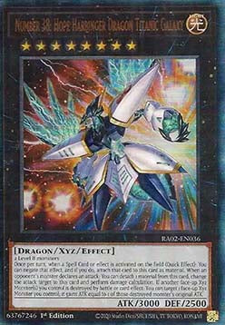 Number 38: Hope Harbinger Dragon Titanic Galaxy (V.7 - Ultimate Rare) - 25th Anniversary Rarity Collection II (Ultimate Rare) [RA02-036]