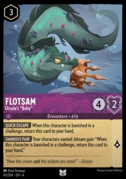 Flotsam - Ursula's "Baby" - Ursula's Return (Uncommon) [4URS-43]