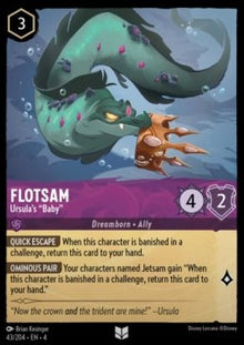 Flotsam - Ursula's "Baby" - Ursula's Return (Uncommon) [4URS-43]