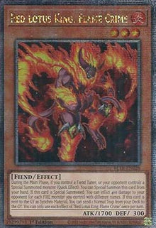 Red Lotus King, Flame Crime (V.2 - Quarter Century Secret Rare) - Battles of Legend: Terminal Revenge (Quarter Century Secret Rare) [BLTR-028]