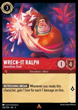 Wreck‐It Ralph - Demolition Dude - Shimmering Skies (Rare) [5SSK-104]