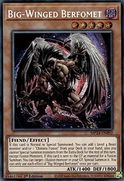 Big-Winged Berfomet - 25th Anniversary Tin: Dueling Mirrors (Secret Rare) [MP24-092]