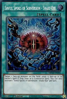 Sinful Spoils of Subversion - Snake-Eye - 25th Anniversary Tin: Dueling Mirrors (Secret Rare) [MP24-104]