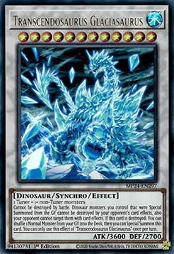 Transcendosaurus Glaciasaurus - 25th Anniversary Tin: Dueling Mirrors (Ultra Rare) [MP24-297]