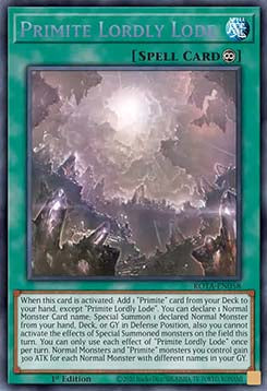 Primite Lordly Lode (V.1 - Secret Rare) - Rage of the Abyss (Secret Rare) [ROTA-058]