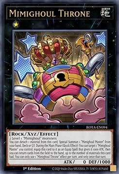 Mimighoul Throne (V.1 - Ultra Rare) - Rage of the Abyss (Ultra Rare) [ROTA-094]