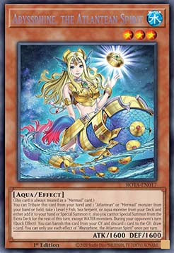 Abyssrhine, the Atlantean Spirit (V.1 - Secret Rare) - Rage of the Abyss (Secret Rare) [ROTA-017]