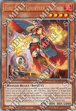 Fire King Courtier Ulcanix (V.2 - Quarter Century Secret Rare) - Rage of the Abyss (Quarter Century Secret Rare) [ROTA-098]