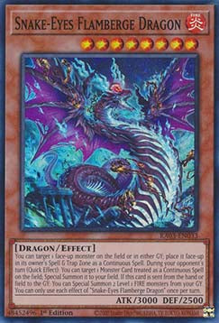 Snake-Eyes Flamberge Dragon (V.1 - Super Rare) - Quarter Century Bonanza (Super Rare) [RA03-033]