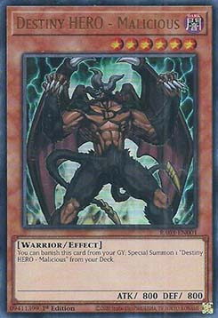 Destiny HERO - Malicious (V.2 - Ultra Rare) - Quarter Century Bonanza (Ultra Rare) [RA03-001]