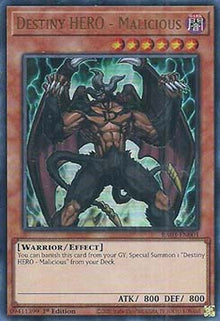 Destiny HERO - Malicious (V.2 - Ultra Rare) - Quarter Century Bonanza (Ultra Rare) [RA03-001]