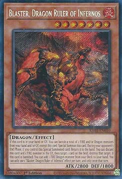 Blaster, Dragon Ruler of Infernos (V.3 - Secret Rare) - Quarter Century Bonanza (Secret Rare) [RA03-010]