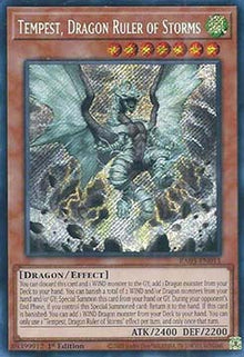 Tempest, Dragon Ruler of Storms (V.3 - Secret Rare) - Quarter Century Bonanza (Secret Rare) [RA03-011]