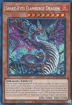 Snake-Eyes Flamberge Dragon (V.3 - Secret Rare) - Quarter Century Bonanza (Secret Rare) [RA03-033]